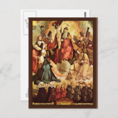 天使や聖徒、その創始者との聖なる三位一体 ポストカード (正面/裏面)