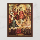 天使や聖徒、その創始者との聖なる三位一体 ポストカード (正面)