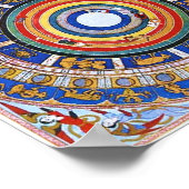 天使を使った天文学の地図 ポスター (角)