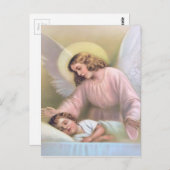 天使を守る子供，ヴィンテージ，繁殖， ポストカード (正面/裏面)