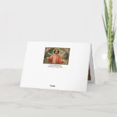 天使を持つ子イエス シーズンカード (裏面)