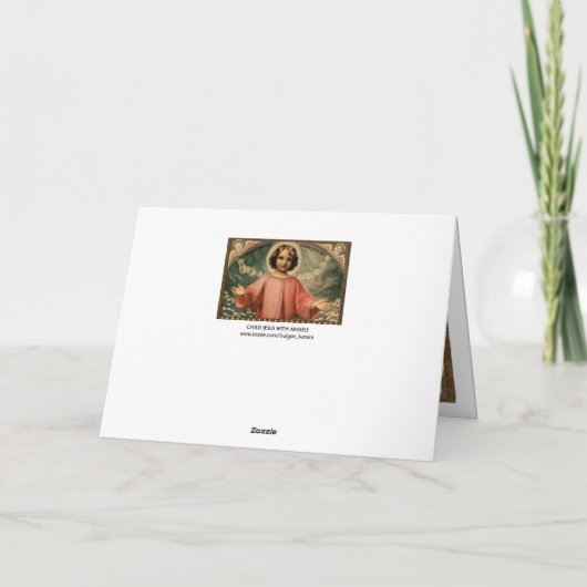 天使を持つ子イエス シーズンカード (裏面)