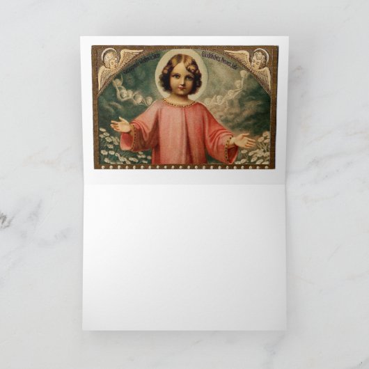 天使を持つ子イエス シーズンカード (内部)