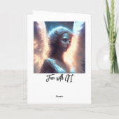 天使を送って見守る カード (裏面)