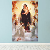 天使イエスのマリア・クイーン キャンバスプリント (インサイチュ (ウッドフロア))