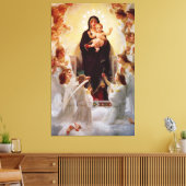 天使イエスのマリア・クイーン キャンバスプリント (インサイチュ (リビング))