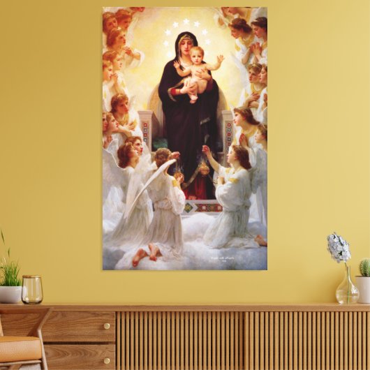 天使イエスのマリア・クイーン キャンバスプリント (インサイチュ (リビング))