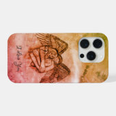 天使エロスに恋して、愛してる iPhoneケース (裏面横)