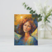 天使カラフルが光る ポストカード (スタンド正面)