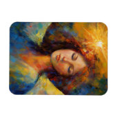 天使カラフルが光る マグネット (横)