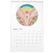 天使カレンダー カレンダー (2月 2027)