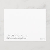 天使ガブリエル受胎告知メアリー ポストカード (裏面)