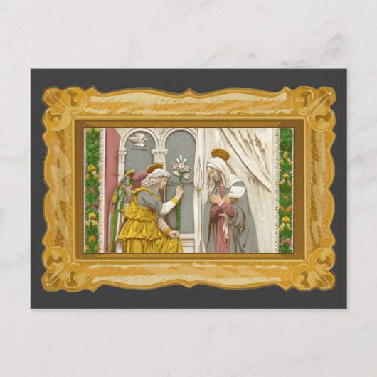 天使ガブリエル受胎告知メアリー ポストカード (正面)
