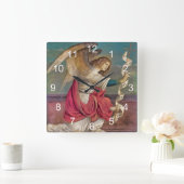 天使ガブリエル スクエア壁時計 (ホーム)