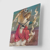 天使ガブリエル スクエア壁時計 (傾斜)