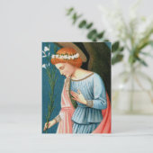 天使ガブリエル、リッピの「受胎告知」（詳細） ポストカード (スタンド正面)