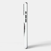 天使キスをする、白黒デザイン Case-Mate iPhoneケース (裏面 / 左)