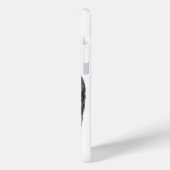 天使キスをする、白黒デザイン Case-Mate iPhoneケース (裏面 / 左)