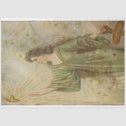 天使グリーティングクリスマススター 薄葉紙 (正面)