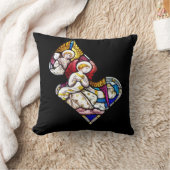 天使ステンドグラス窓 クッション (ブランケット)