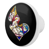 天使ステンドグラス窓 セラミックノブ (右)