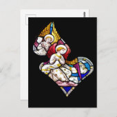 天使ステンドグラス窓 ポストカード (正面/裏面)