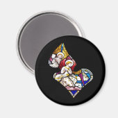 天使ステンドグラス窓 マグネット (正面/裏面)