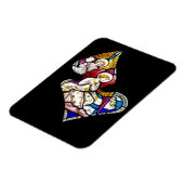 天使ステンドグラス窓 マグネット (左側)