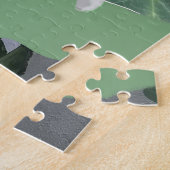 天使トランペットに対するピンクとブルーのブディーズ ジグソーパズル (側面)