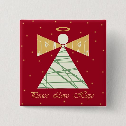 天使ボタン 缶バッジ (正面)