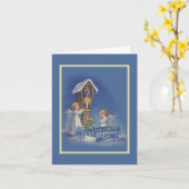 天使マリア様のために今日祈りを捧げました カード (黄色い花)