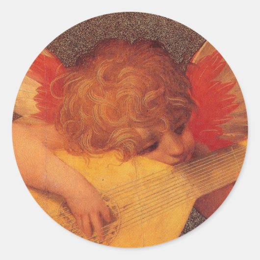 天使ミュージシャン – ステッカー (正面)