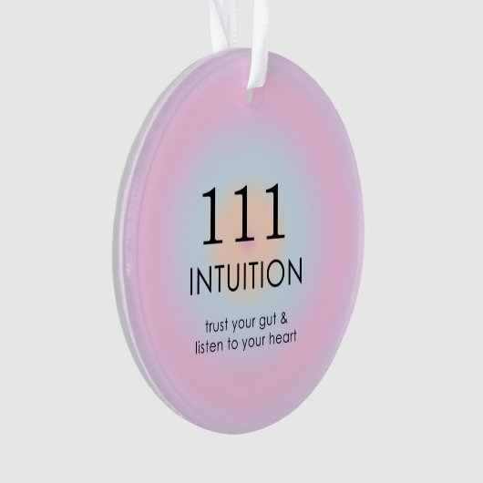 天使モダン数数数数法111直感 オーナメント (正面)