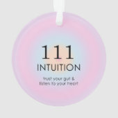 天使モダン数数数数法111直感 オーナメント (裏面)