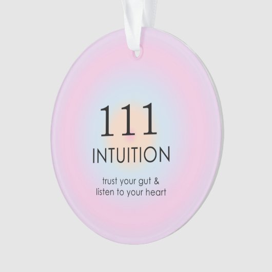 天使モダン数数数数法111直感 オーナメント (正面)
