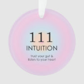 天使モダン数数数数法111直感 オーナメント (正面)