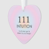 天使モダン数数数数法111直感 オーナメント (正面)
