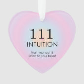 天使モダン数数数数法111直感 オーナメント (正面)