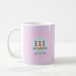 天使モダン数数数数法111直感 コーヒーマグカップ