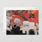 天使レスリングとヤコブ，ポール・ゴーギャン ポストカード (正面/裏面)