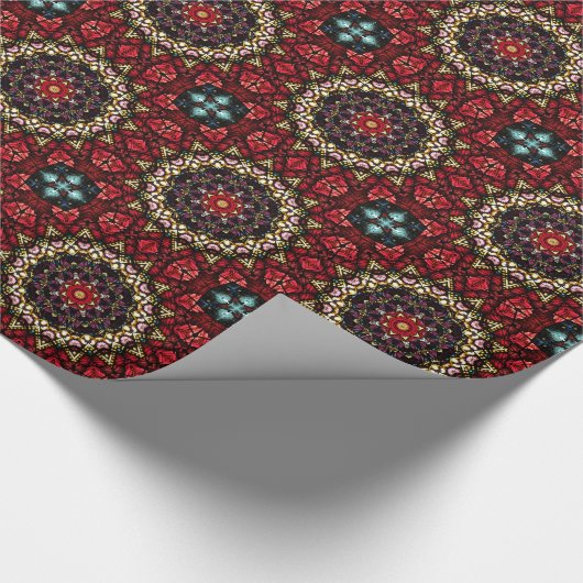 天使ローブの万華鏡のように千変万化するパターンの芸術パターンGiftwrap ラッピングペーパー (角)