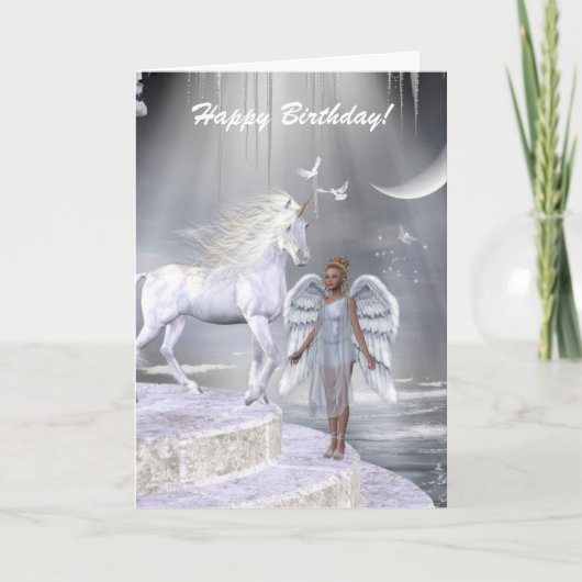 天使一角獣のシーン カード (正面)