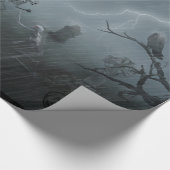 天使像墓のある墓地 ラッピングペーパー (角)