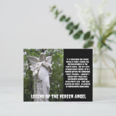 天使幽霊のよく出る像はがき ポストカード (スタンド正面)