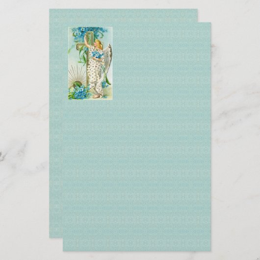 天使忘れではない素敵な私の文房具 便箋 (正面/裏面)