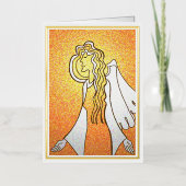 天使恵み箔グリーティングカード 箔グリーティングカード (正面)