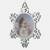 天使恵み スノーフレークピューターオーナメント (右)