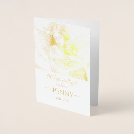 天使悔やみや弔慰ダシュントの損失 箔カード (正面)