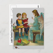 天使教えのかわいい子ども ポストカード (正面/裏面)