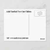 天使教えのかわいい子ども ポストカード (裏面)